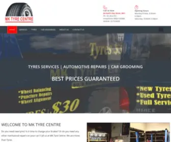 MKTyrecentre.co.nz(MK TYRE CENTRE) Screenshot