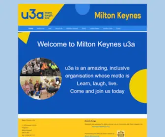 Mku3A.org(Milton Keynes U3A) Screenshot