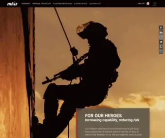 Mku.com(Military & Armed Forces Equipment Manufacturer) Screenshot