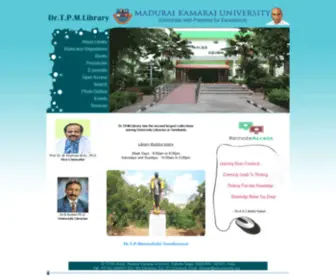 Mkulibrary.org(Madurai Kamaraj University Library) Screenshot