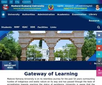 Mkuniversity.ac.in(Mkuniversity) Screenshot