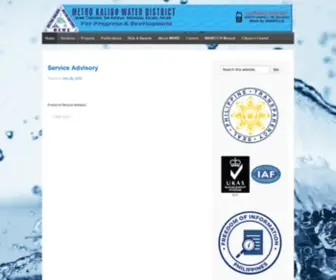 MKWD.gov.ph(Metro Kalibo Water District) Screenshot