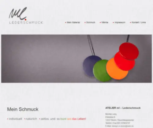 ML-Lederschmuck.de(ML Lederschmuck) Screenshot