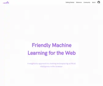 ML5JS.org(Friendly Machine Learning For The Web) Screenshot