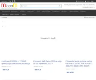Mlacom.si(Računalniška trgovina z najdaljšo tradicijo in izkušnjami v Sloveniji) Screenshot