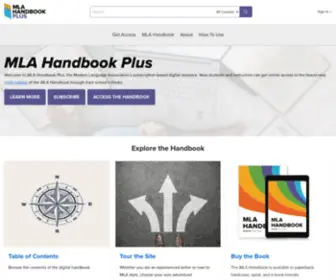 Mlahandbookplus.org(Modern Language Association) Screenshot
