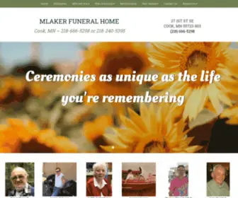 Mlakerfuneralhome.com(Lisa Bowes) Screenshot