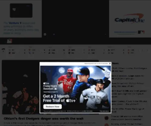 MLB.com(The Official Site of Major League Baseball) Screenshot