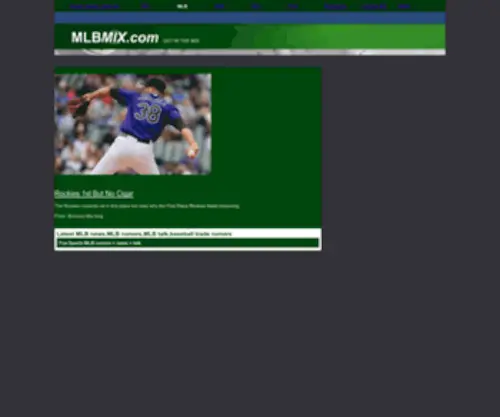 MLbmix.com(MLB Rumors) Screenshot
