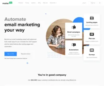 MLCDN.com(Create Email Marketing Your Way) Screenshot