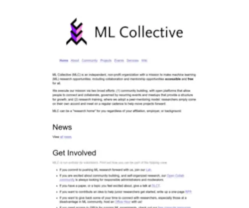 Mlcollective.org(ML Collective) Screenshot