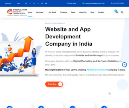 Mldigitalservices.com(Website development company in India) Screenshot