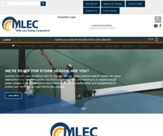 Mlecmn.net(Mille Lacs Energy Cooperative) Screenshot