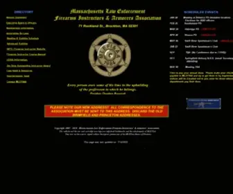 Mlefiaa.org(Assoication of police and law enforcement firearms instructors & armorers) Screenshot