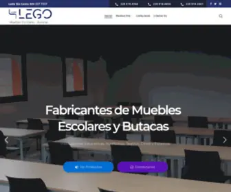 Mlego.com.mx(Fabricantes de Mobiliarios Escolares y de todo tipo de Butacas) Screenshot