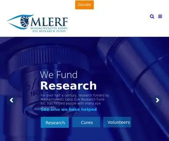Mlerfi.com(Massachusetts Lions Eye Research Fund) Screenshot
