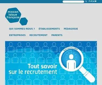 MLfmonde.org(Mission laïque française) Screenshot