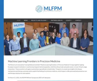 MLFPM.eu(Machine Learning Frontiers in Precision Medicine) Screenshot