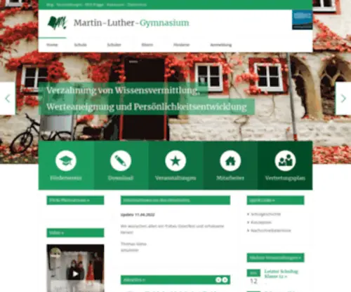 MLG-Esa.de(Martin-Luther-Gymnasium) Screenshot