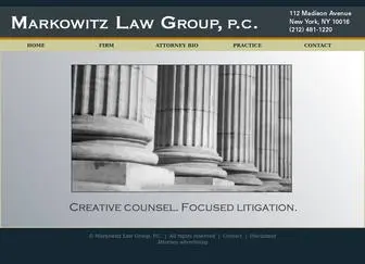 MLGNY.com(Markowitz Law Group) Screenshot