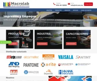 Mli.com.mx(Macrolab ofrece instrumentos y equipo de marcas con prestigio de diferentes industrias) Screenshot