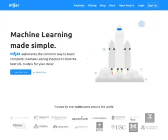 Mljar.com(Machine Learning Made Simple) Screenshot