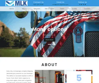 MLK-Logistics.com(MLK LOGISTICS LLC) Screenshot