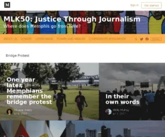 MLK50.com(Justice through journalism) Screenshot