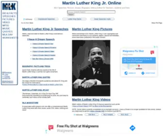 Mlkonline.net(Martin Luther King Jr) Screenshot
