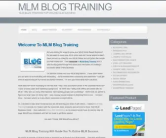 MLMblogtraining.com(MLM BLOG TRAINING) Screenshot