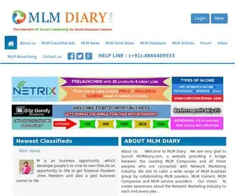MLmdiary.com(MLM Diary) Screenshot