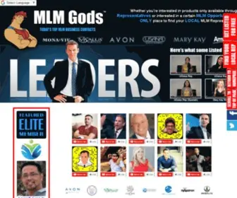 MLmgods.com(Home of Today's Top MLM Business Contacts) Screenshot