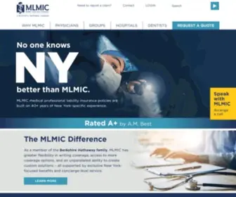 Mlmic.com(Medical Malpractice Insurance in New York) Screenshot