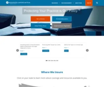 Mlmins.com(Minnesota Lawyers Mutual Insurance Company) Screenshot