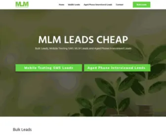 MLmleadscheap.com(MLM Leads Cheap) Screenshot