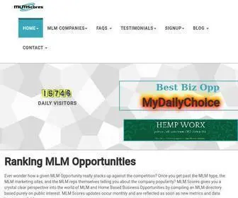 MLMscores.com(World's Leading MLM Advertising Agency) Screenshot
