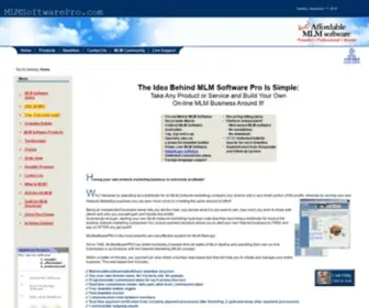 MLmsoftwarepro.com(MLM software for network marketing business) Screenshot