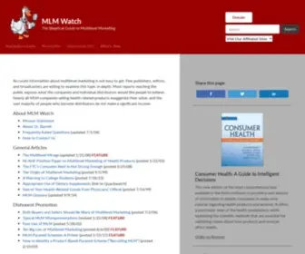 MLmwatch.org(MLM Watch) Screenshot