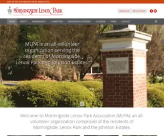 Mlpa.org(Morningside Lenox Park Association) Screenshot