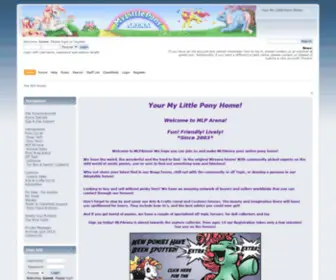 Mlparena.com(The MLP Arena) Screenshot