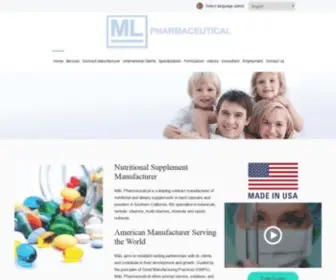 MLpharmaceutical.com(M&L Pharmaceutical) Screenshot