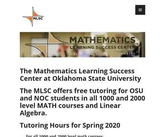 MLscokstate.com(Mathematics Learning Success Center) Screenshot