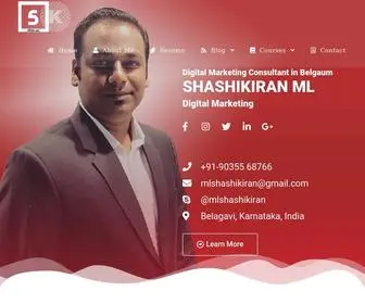 MLshashikiran.com(Digital Marketing Consultant in Belgaum) Screenshot