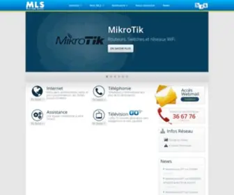 MLS.nc(Fournisseur d'accès internet en Nouvelle) Screenshot