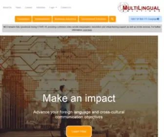 Mlsolutions.com(Language and Localization Services) Screenshot