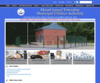 MLtmua.com(The Mount Laurel Township Municipal Utilities Authority) Screenshot