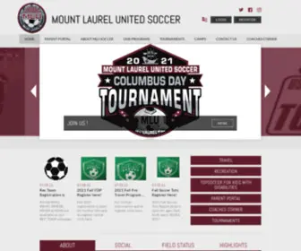 Mlusoccer.org(Mount Laurel United Soccer Association) Screenshot