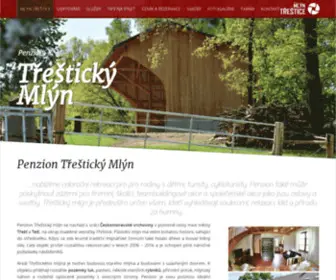 MLYN-Trestice.cz(Penzion Třeštický Mlýn) Screenshot