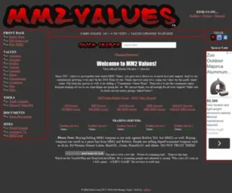 MM2Values.com(The Official Murder Mystery 2's Value List) Screenshot
