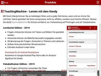 MM3Tools.de(Vokabeltrainer & Lernkartei die Android Apps der MM3) Screenshot